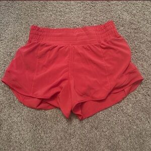 Lululemon Red Athletic Shorts